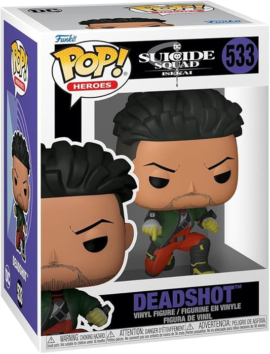 Funko Pop! Heroes : DC The Suicide Squad Isekai - Deadshot #533 With Soft Protector Case