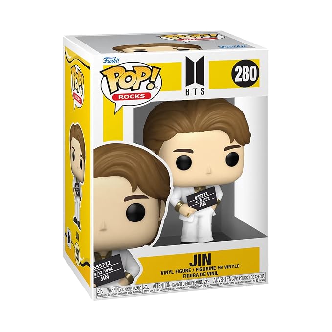 Funko Pop! Rocks : BTS : Jin #280 With Soft Protector Case
