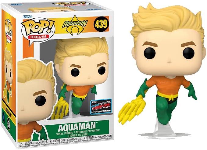 Funko Pop! Heroes : Aquaman #439 With Soft Protector Case