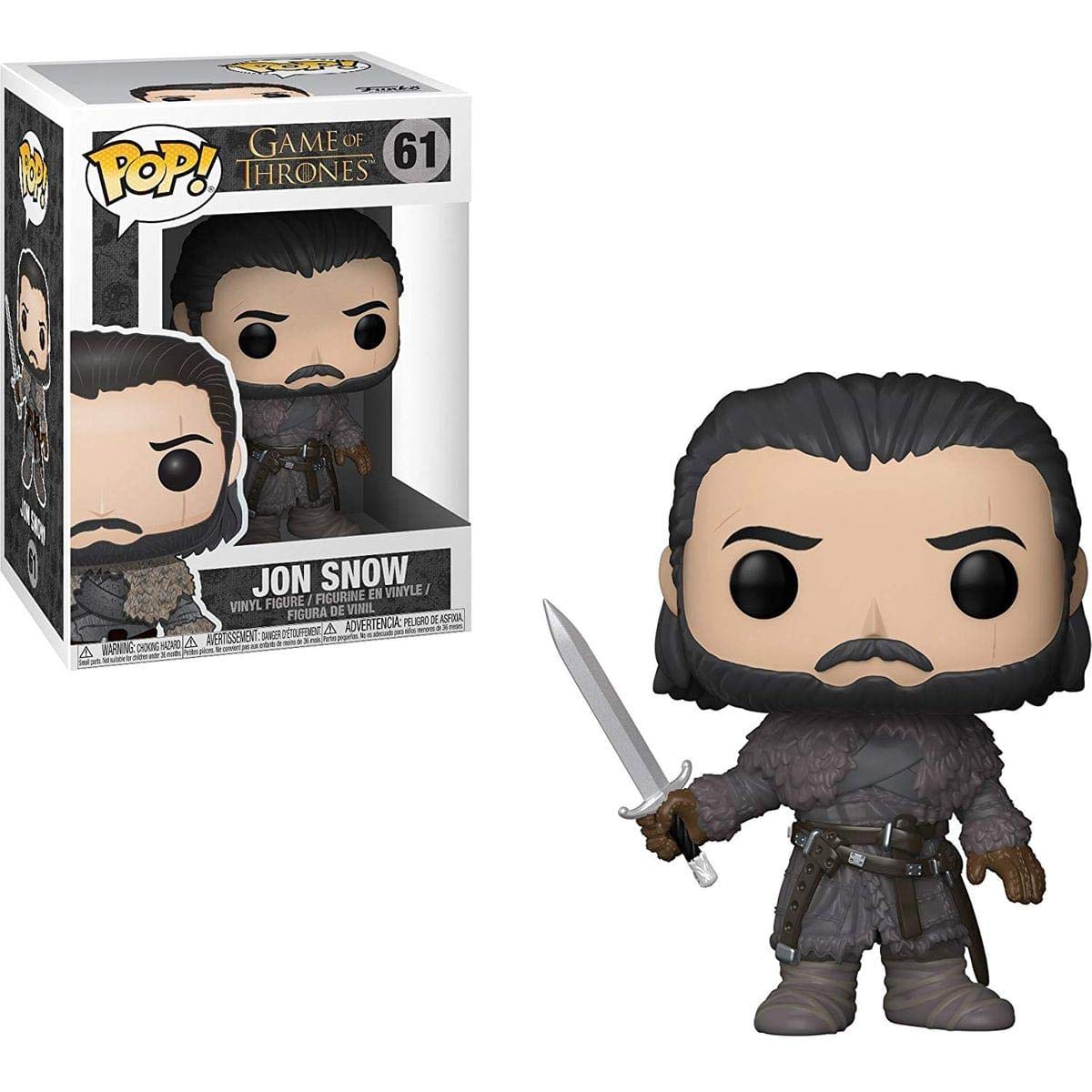 Funko Pop! Game Of Thrones : Jon Snow #61 With Soft Protector Case