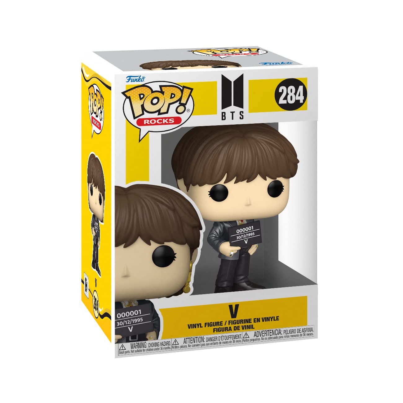 Funko Pop! Rocks : BTS : V #284 With Soft Protector Case