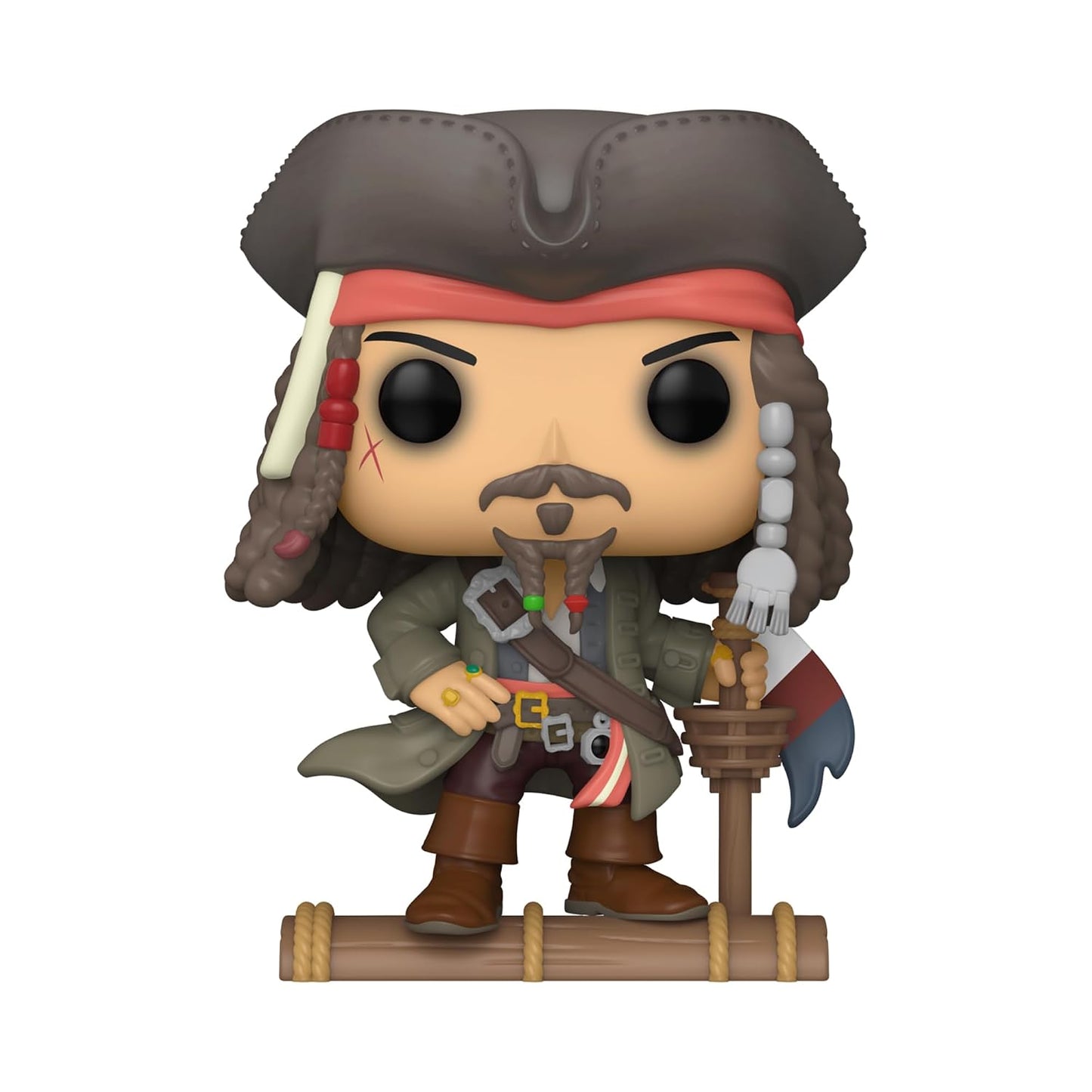 Funko Pop! Disney Pirates Of The Caribbean : Jack Sparrow #1482 With Soft Protector Case