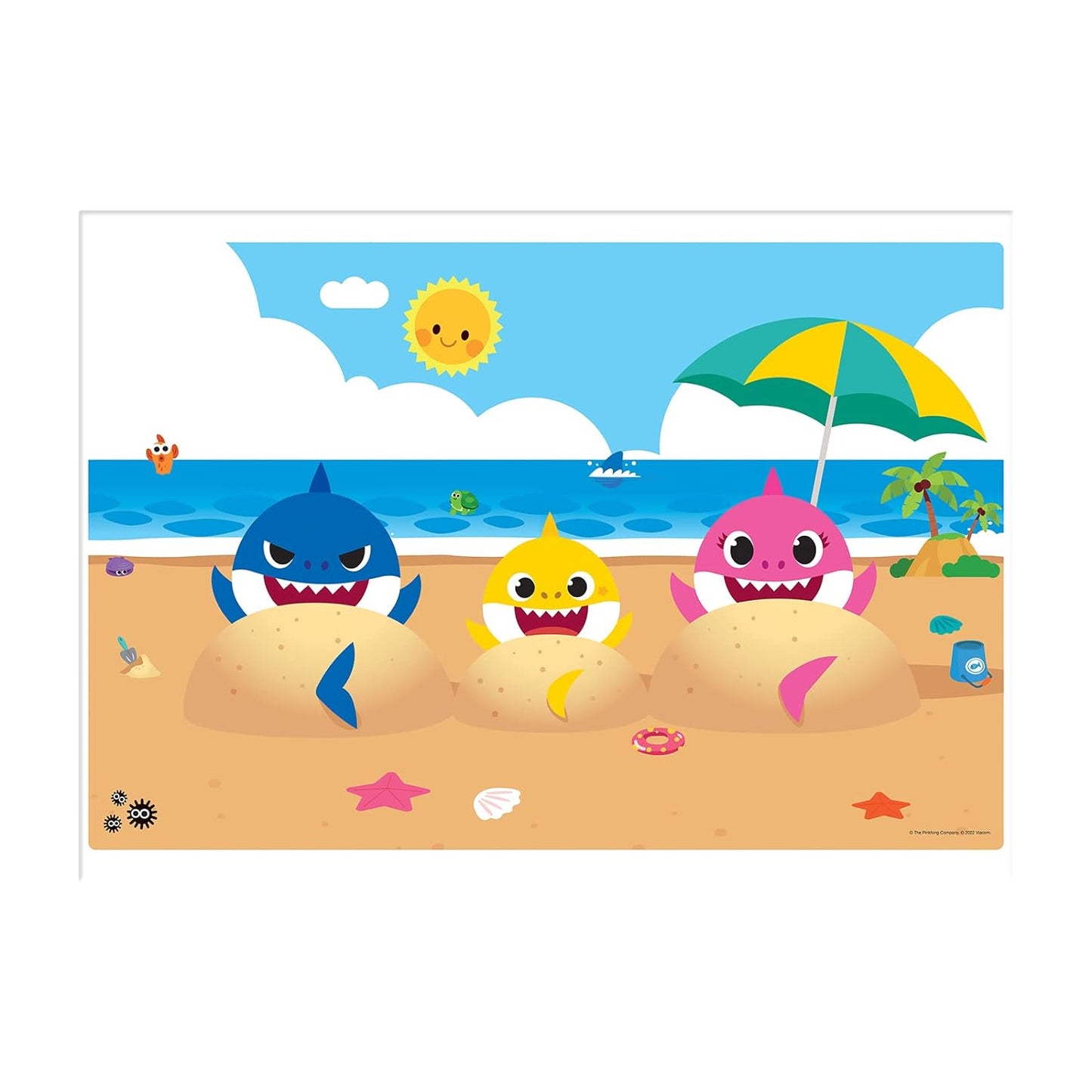 Funskool Baby Shark Beach Adventure Puzzle for 4 Year Old Kids and Above