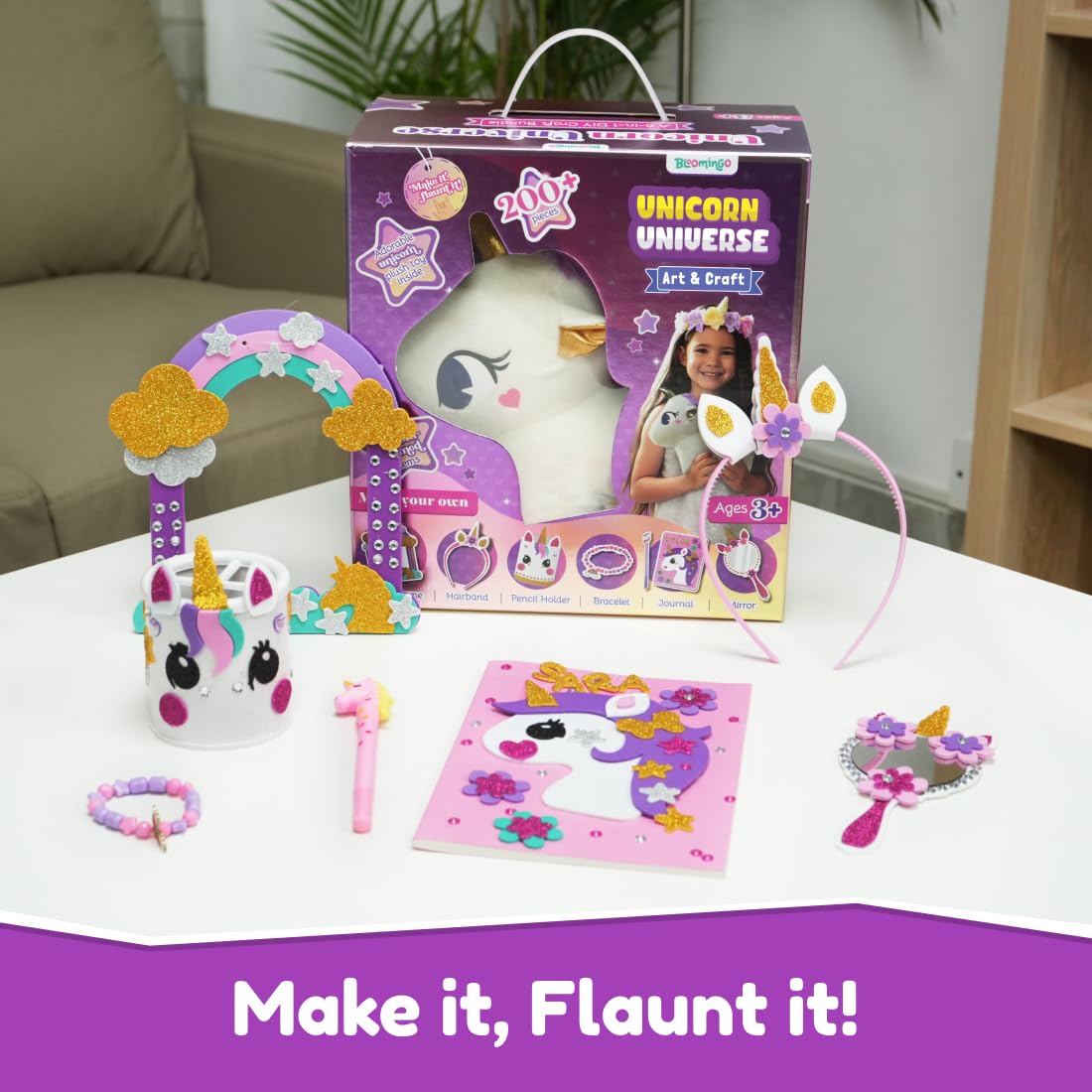 Bloomingo Unicorn Universe 6-In-1 DIY Craft Bundle