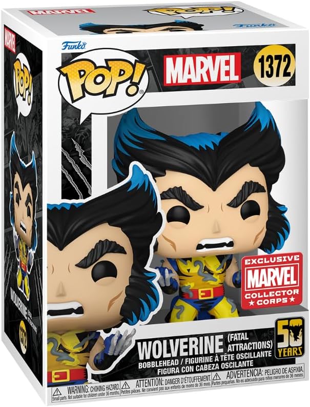 Funko Pop! Marvel : Wolverine ( Fatal Attractions ) #1372 With Soft Protector Case