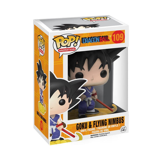 Funko Pop! Dragon Ball : Goku & Flying Nimbus #109 With Soft Protector Case