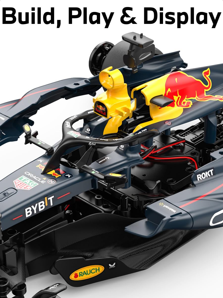 Rastar 1:16 Scale Red Bull RB19 F1 RC Car Building Kits - Officially Licensed Oracle Red Bull Formula 1 RB19