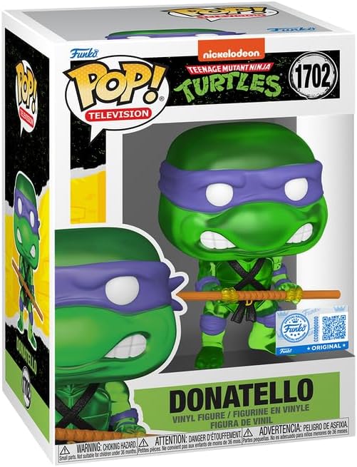 Funko Pop! Television : Teenage Mutant Ninja Turtles : Donatello #1702 With Soft Protector Case