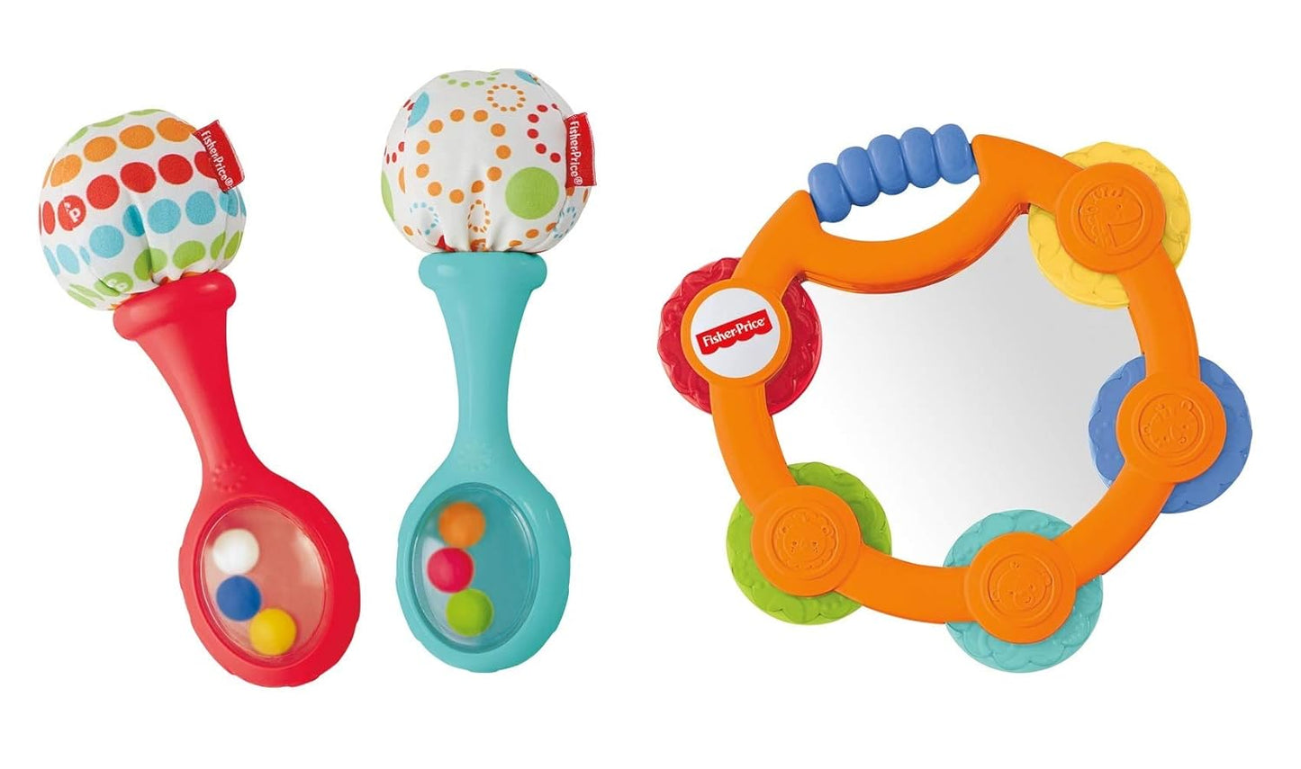 Fisher Price Tambourine & Maracas Gift Set