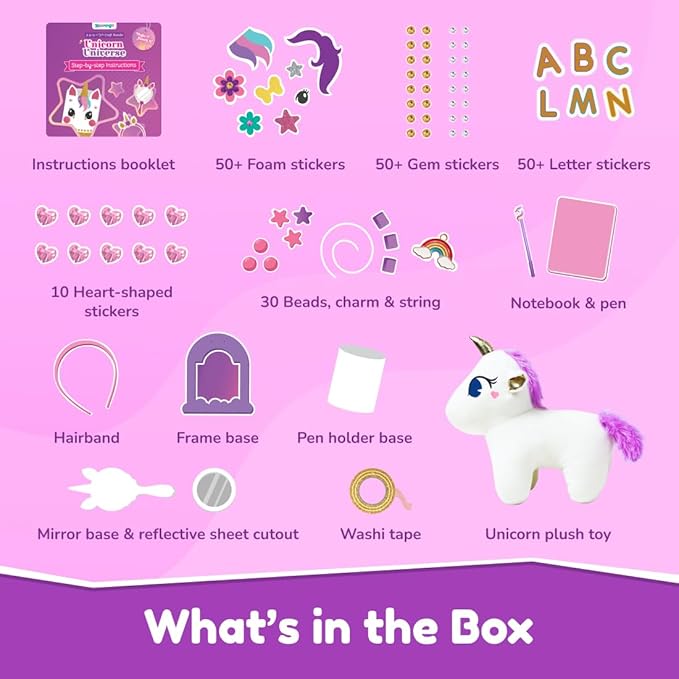 Bloomingo Unicorn Universe 6-In-1 DIY Craft Bundle