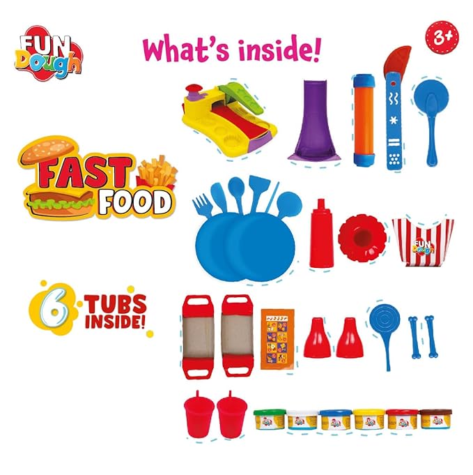 Funskool Fun Dough Fast Food Set