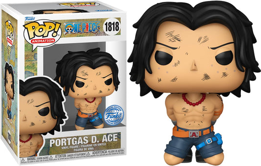 Funko Pop! Animation : One Piece : Portgas D. Ace #1818 With Soft Protector Case