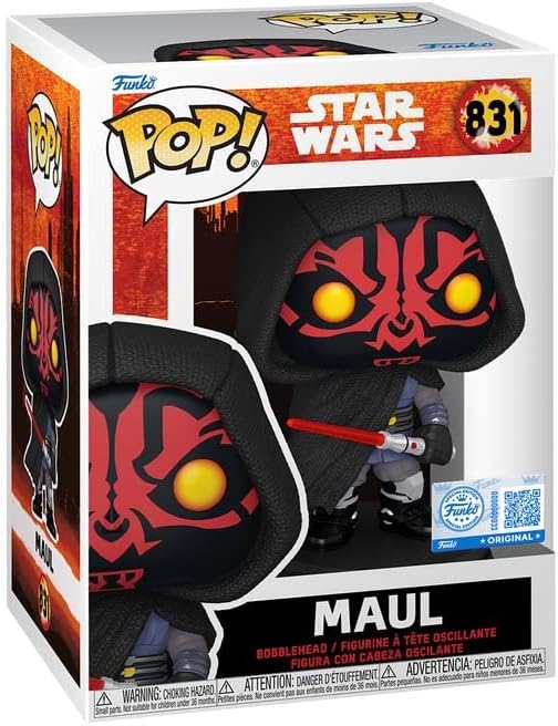 Funko Pop! Star Wars : Maul Shadow Lord #831 With Soft Protector Case