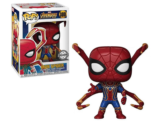 Funko Pop! Avengers Infinity War : Iron Spider #300 With Soft Protector Case