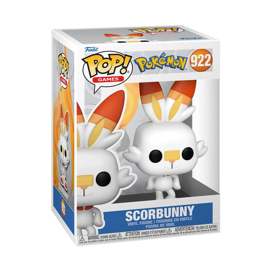 Funko Pop! Games : Pokemon - Scorbunny #922 With Soft Protector Case