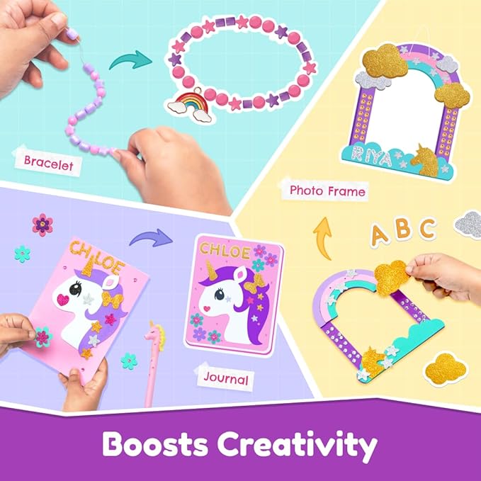 Bloomingo Unicorn Universe 6-In-1 DIY Craft Bundle