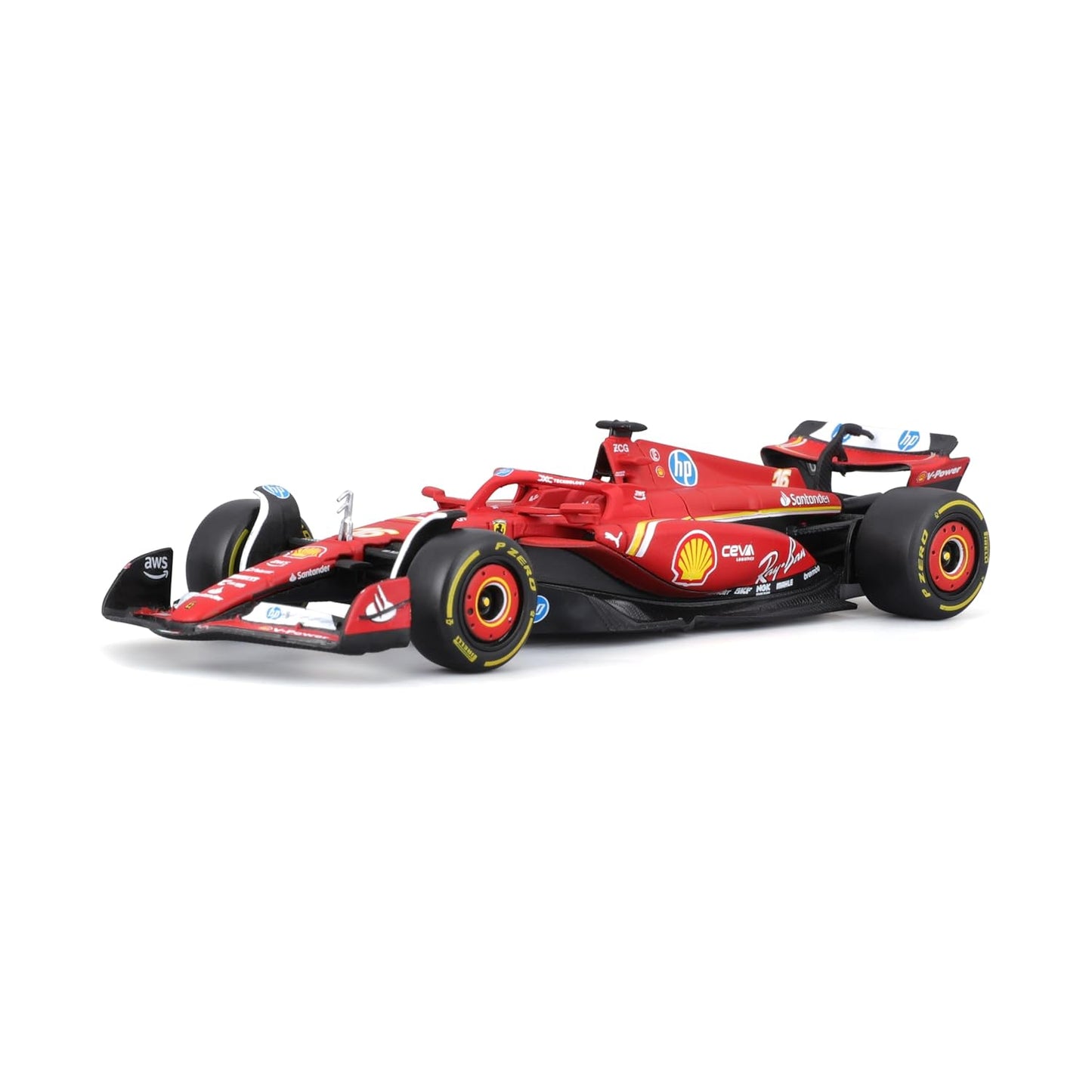 Bburago 1/43 Formula Racing Ferrari SF-24 #16 Charles Leclerc With Acrylic Case