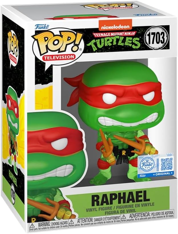 Funko Pop! Television : Teenage Mutant Ninja Turtles : Raphael #1703 With Soft Protector Case