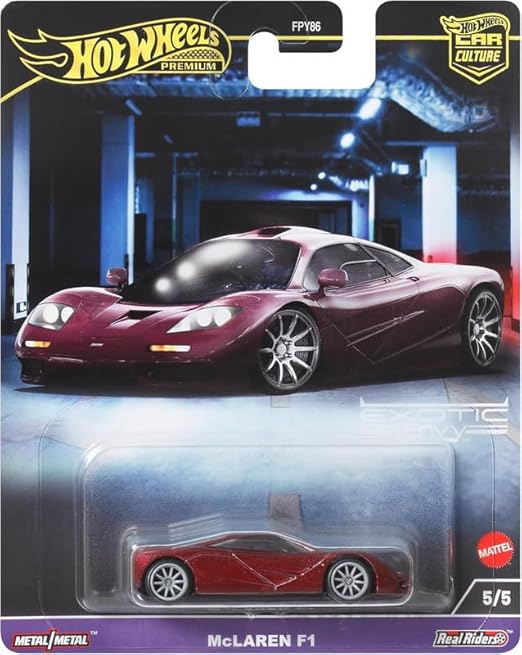 Hot Wheels Premium Car Culture Exotic Envy 2024 Set Of 5 With Card Protectors [ Import ]