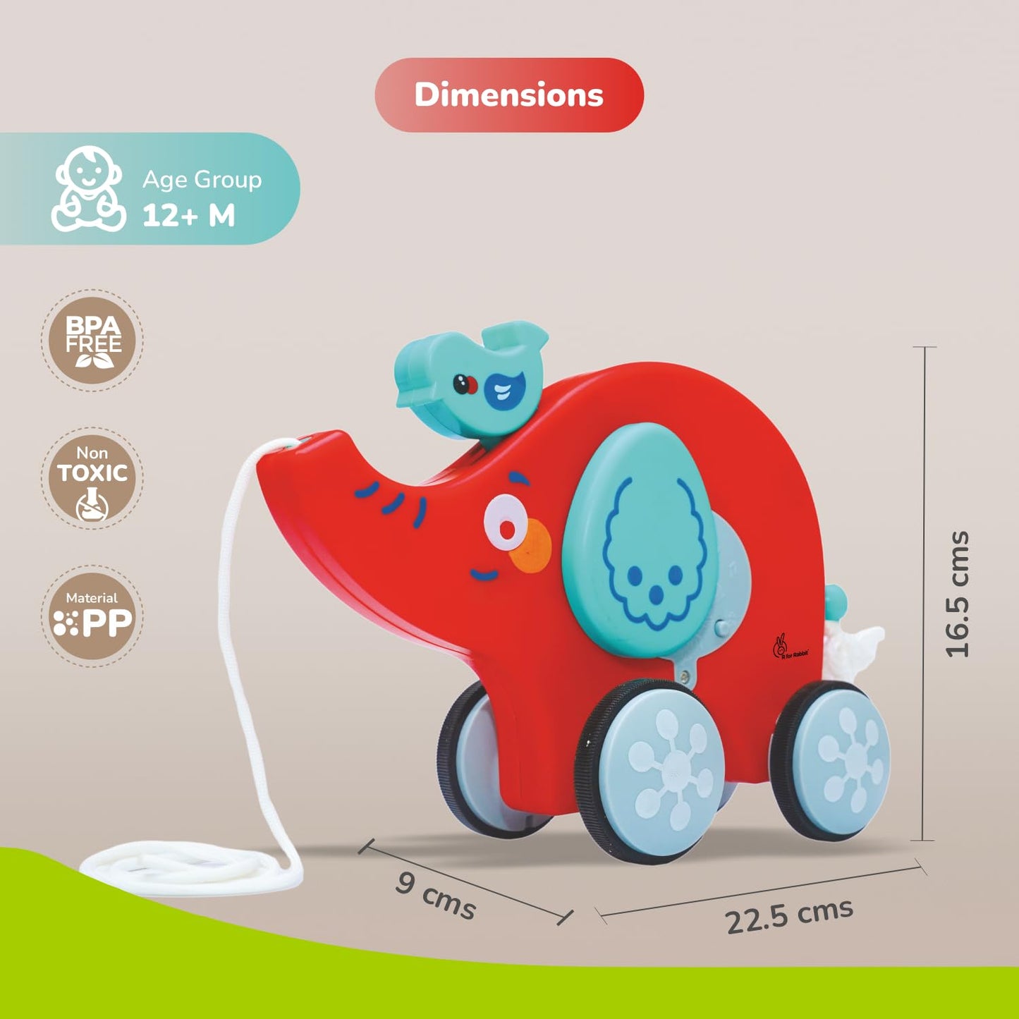 R For Rabbit Trunky ( Red )