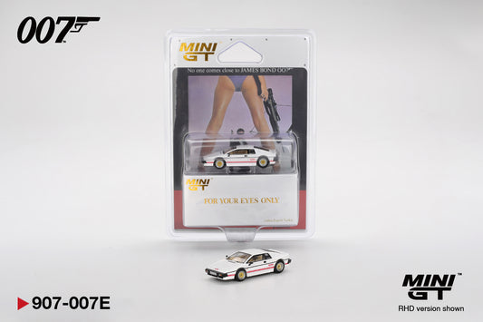 Mini GT Lotus Esprit Turbo "For Your Eyes Only" James Bond 007 Edition Blister Pack