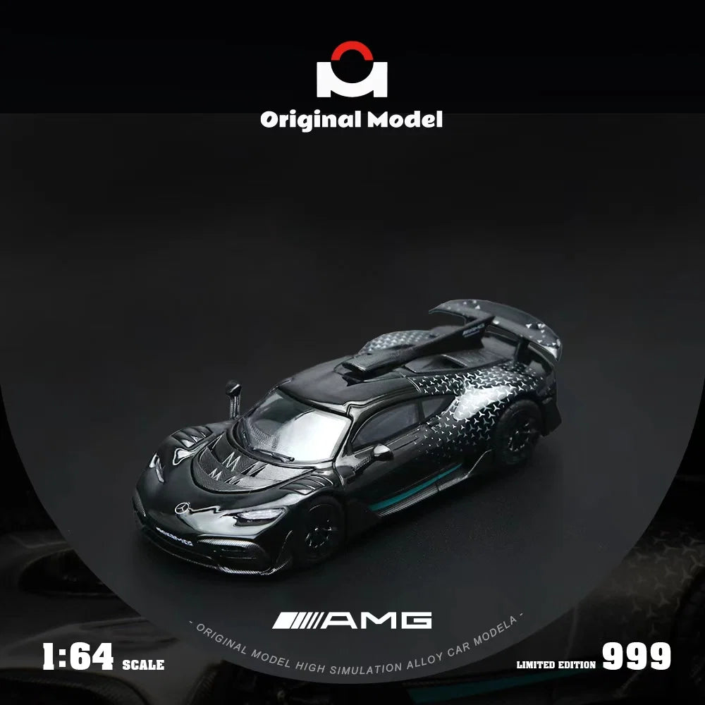 Original Model 1/64 Mercedes Benz AMG One Starlight Black Limited Edition 025/999 With Acrylic Case