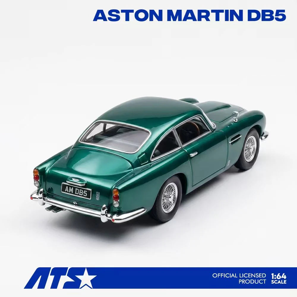 ATS 1/64 Aston Martin DB5 Racing Green With Acrylic Case & Polishing Cloth