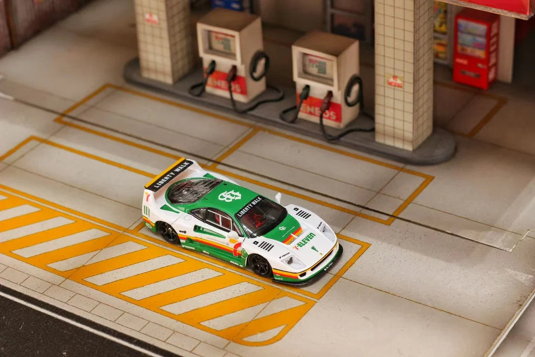 Ghost Player 1/64 LBWK Ferrari F40 "7-11 Version" Limited Edition 1 Of 499 With Acrylic Case