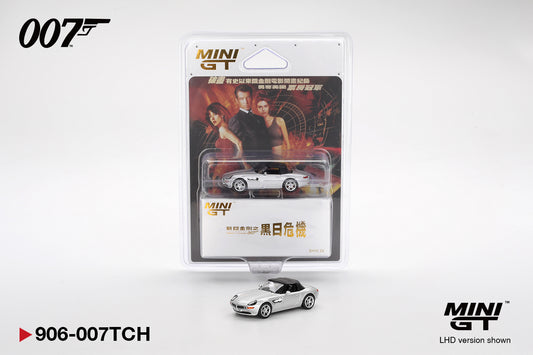 Mini GT BMW Z8 "The World Is Not Enough" James Bond 007 Edition Traditional Chinese Blister Pack