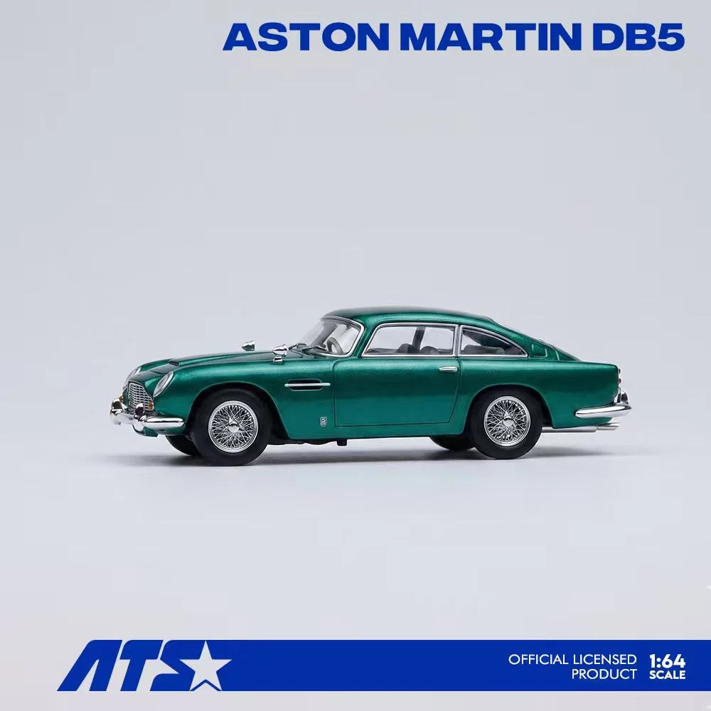 ATS 1/64 Aston Martin DB5 Racing Green With Acrylic Case & Polishing Cloth