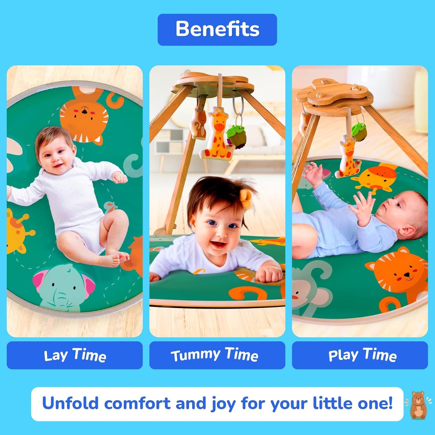 Funskool Giggles Wooden Wonderland Playgym