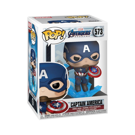 Funko Pop! Avengers Endgame : Captain America #573 With Soft Protector Case