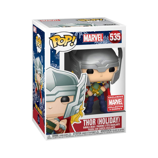 Funko Pop! Marvel : Thor ( Holiday ) #535 Exclusive Marvel Collector Corps With Soft Protector Case