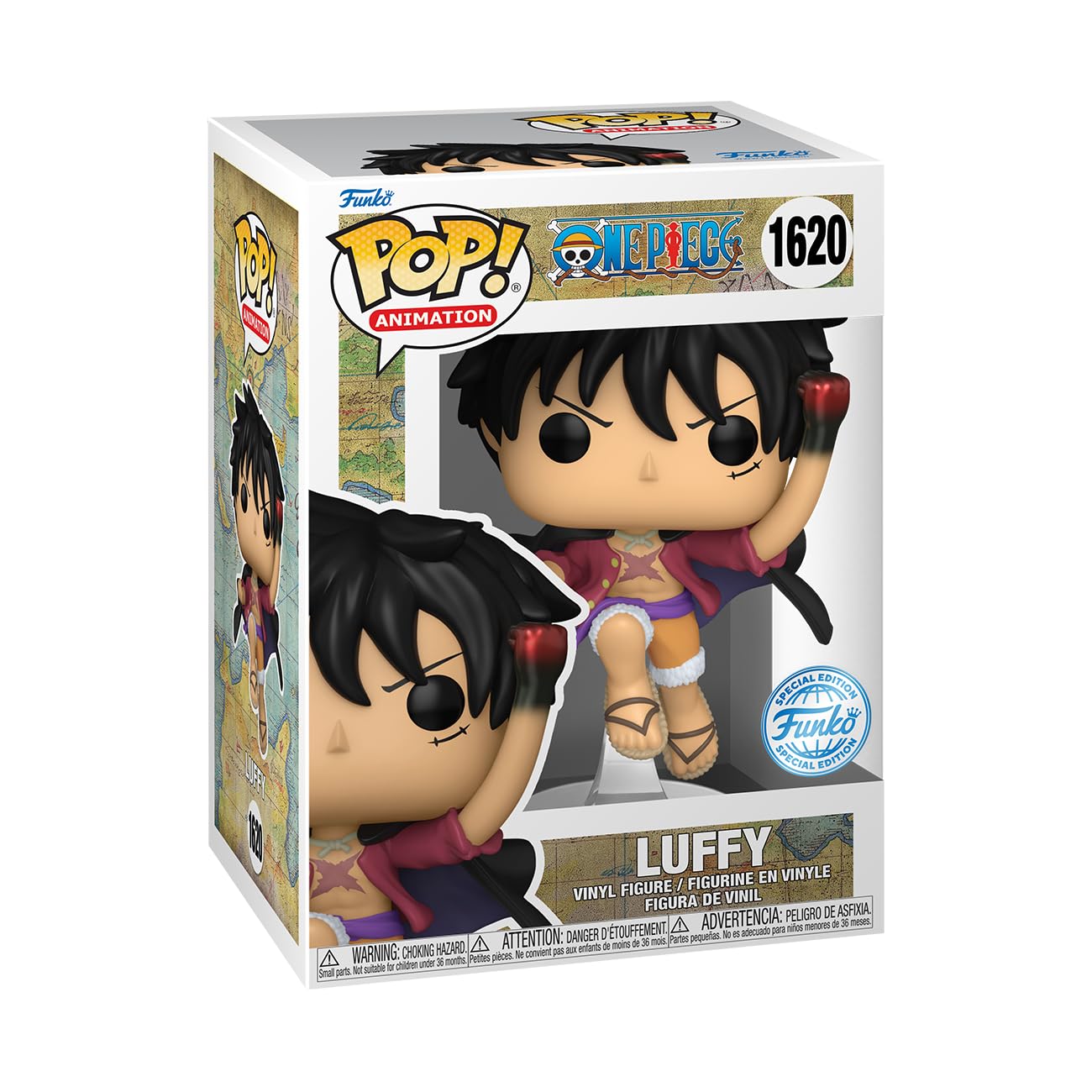 Funko Pop! Animation : One Piece : Luffy #1620 With Soft Protector Case