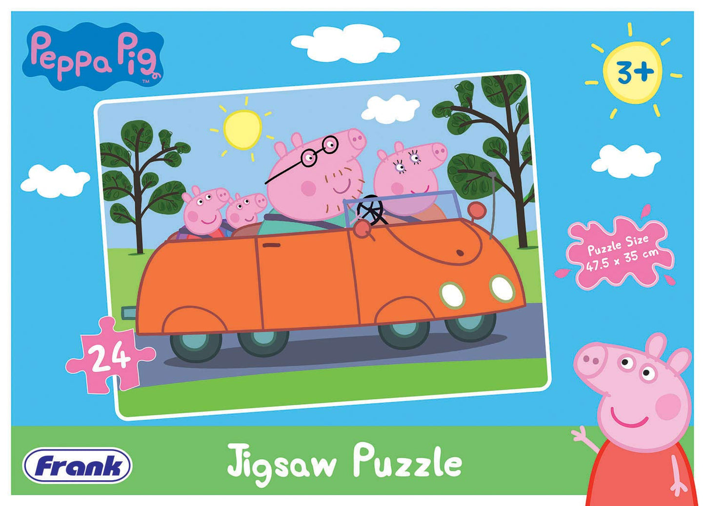 Frank Peppa Pig (24 Pieces) Jigsaw Puzzle for Kids Above 3+ Years