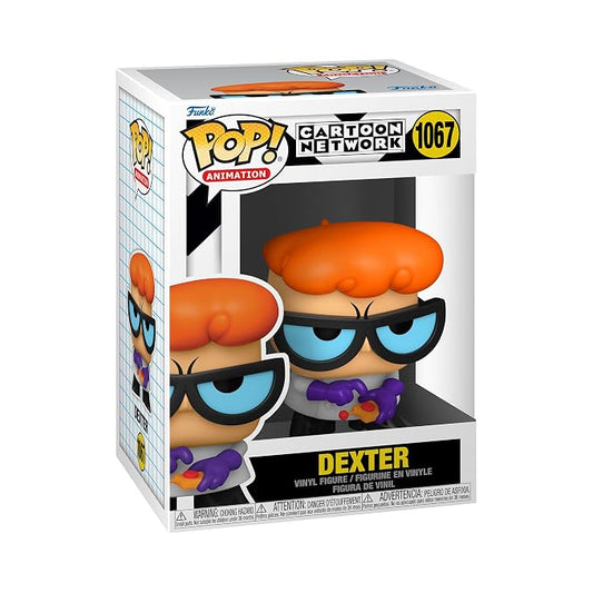 Funko Pop! Animation : Cartoon Network : Dexter #1067 With Soft Protector Case