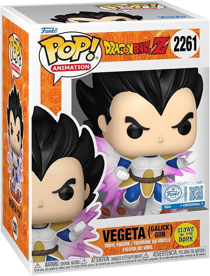 Funko Pop! Dragon Ball Z : Vegeta ( Galick Gun ) #2261 With Soft Protector Case