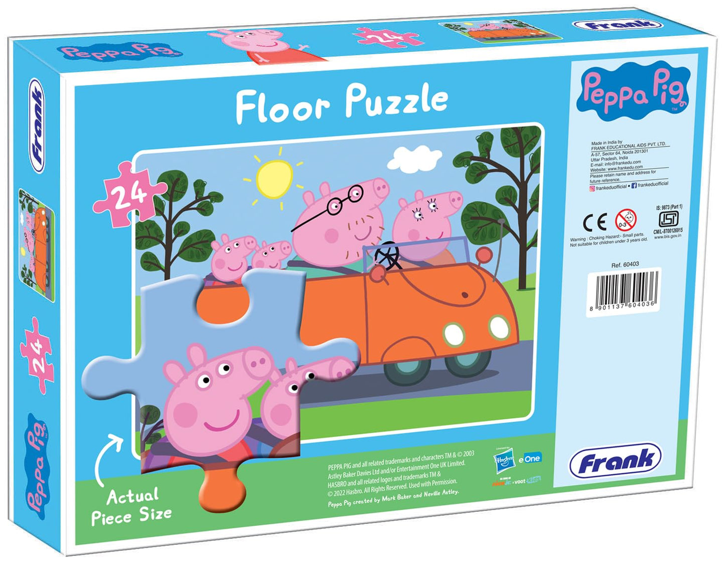 Frank Peppa Pig (24 Pieces) Jigsaw Puzzle for Kids Above 3+ Years