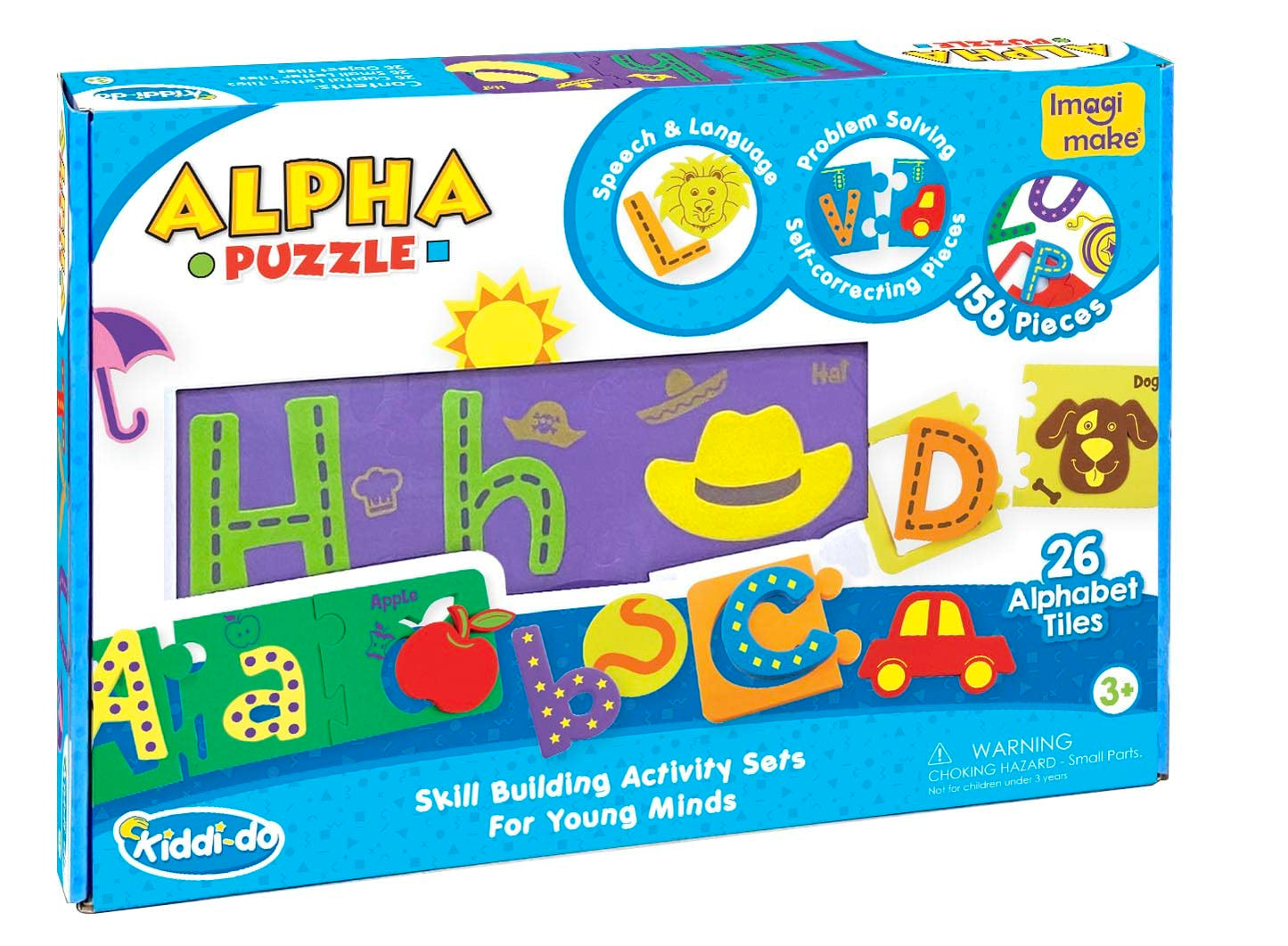 Imagimake Alpha Puzzle | Alphabets for Kids Learning | Educational Toys for 3+ Year Old