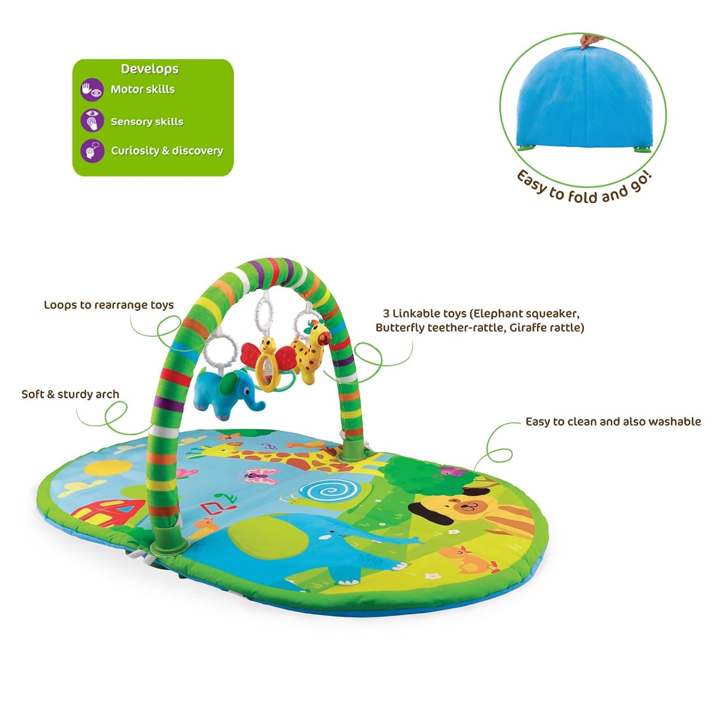 Funskool Giggles 3 in 1 Deluxe Playgym