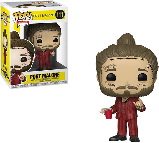 Funko Pop! Rocks : Post Malone #111 With Soft Protector Case