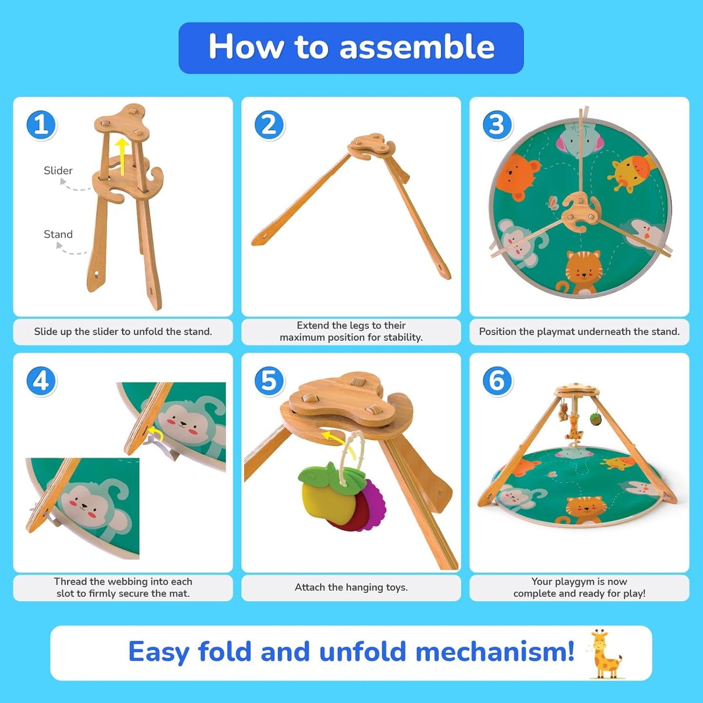 Funskool Giggles Wooden Wonderland Playgym