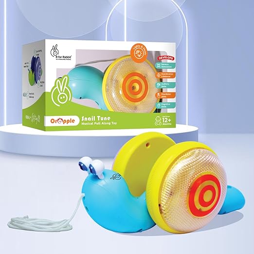 R for Rabbit Snail Tune ( Blue Yellow )