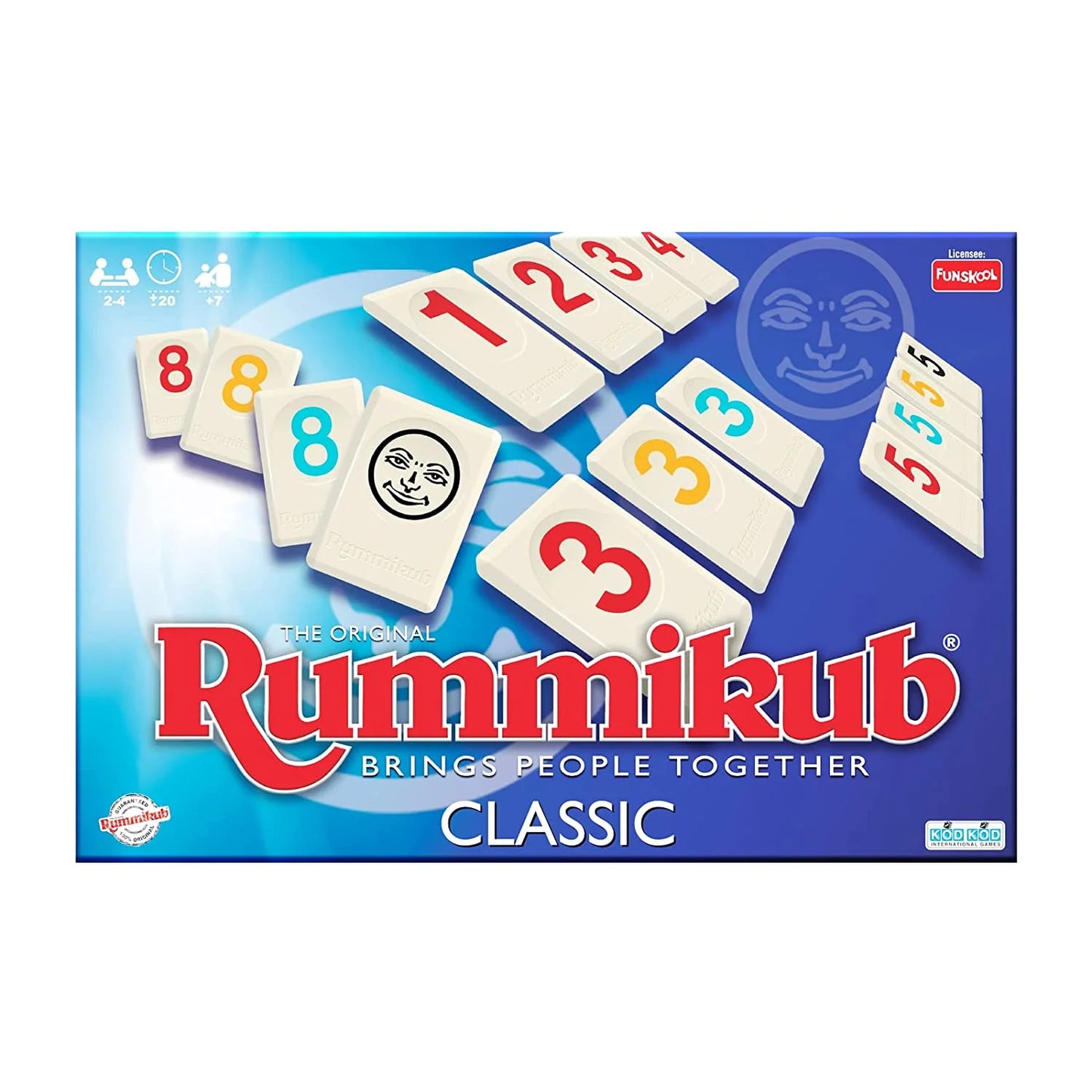 Funskool Rummikub Classic 2-4 Person Board Game For Kids Ages 7+