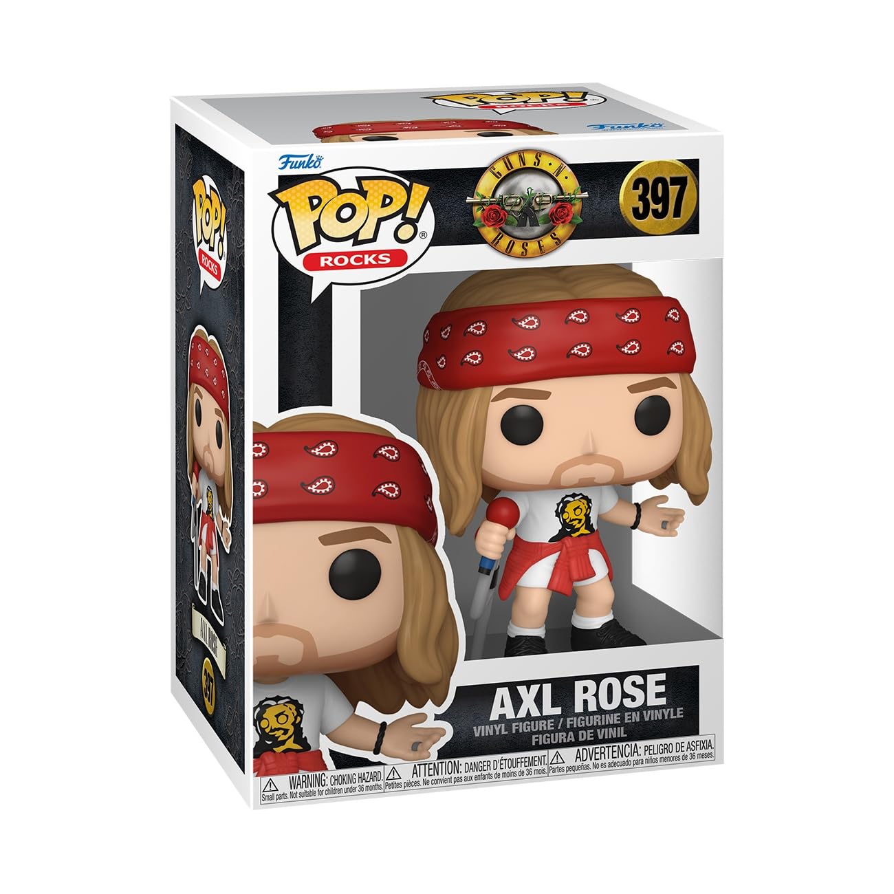 Funko Pop! Rocks : Guns N Roses - Axl Rose #397 With Soft Protector Case
