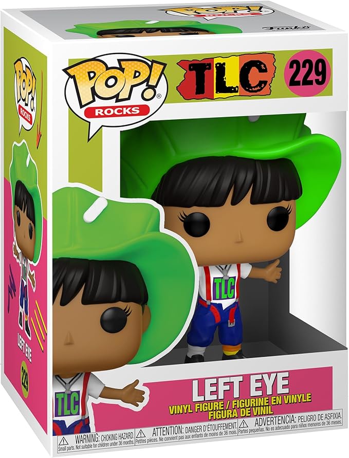 Funko Pop! Rocks : TLC- Left Eye #229 With Soft Protector Case