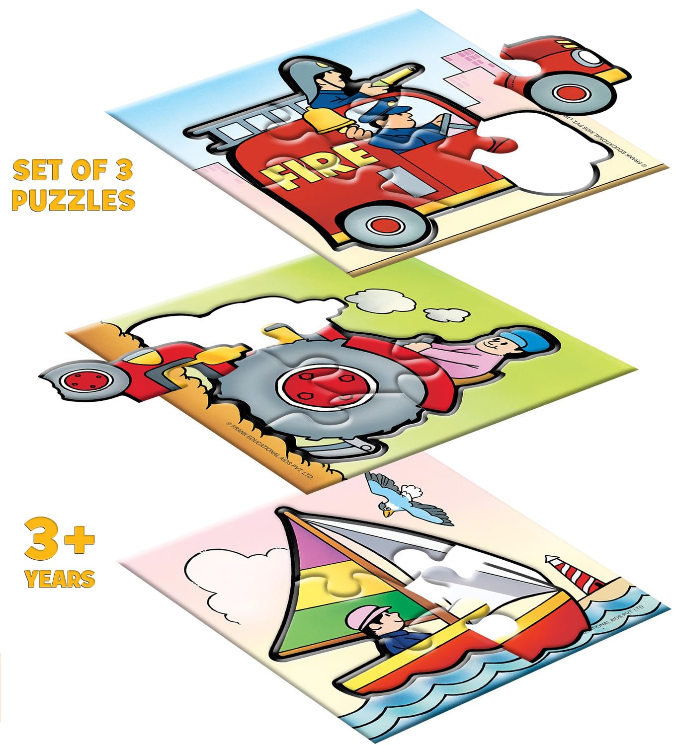 Frank Transport Theme Jigsaw Puzzle for Kids Above 3+ Years