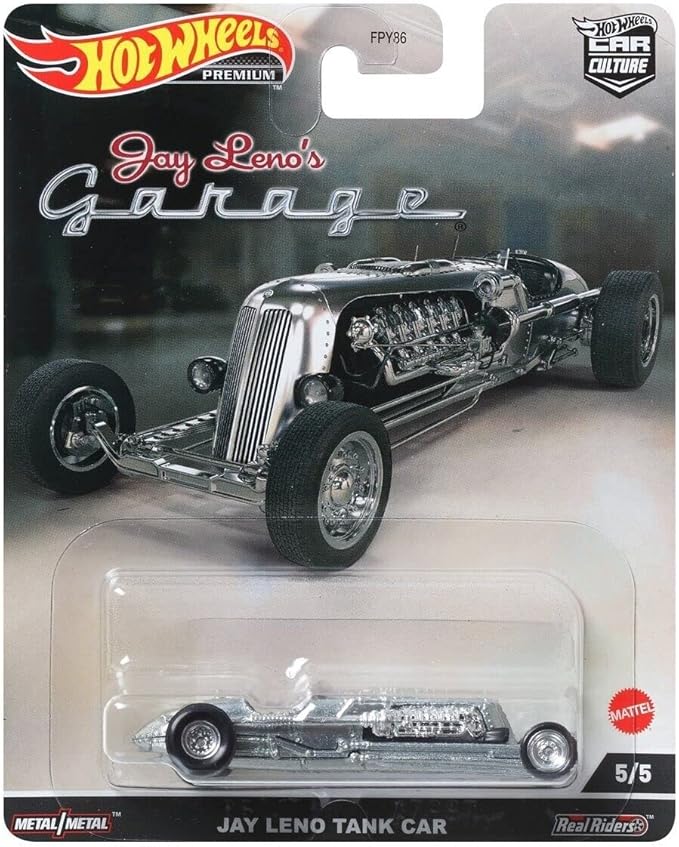 Hot Wheels Premium Jay Leno's Garage Set Of 5 With Card Protectors [ Import ]