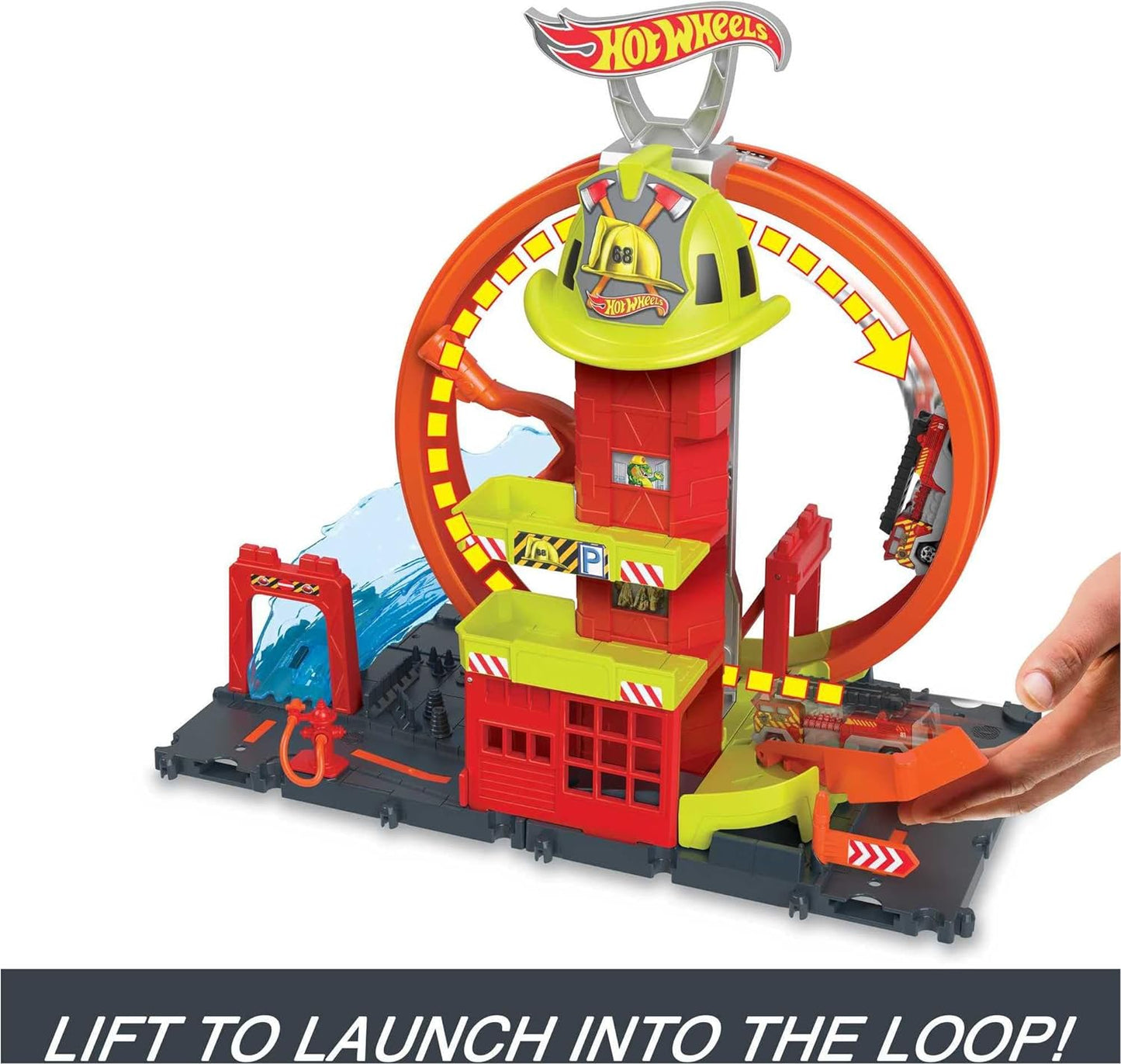 Hot Wheels City Fire Station with Super Loop