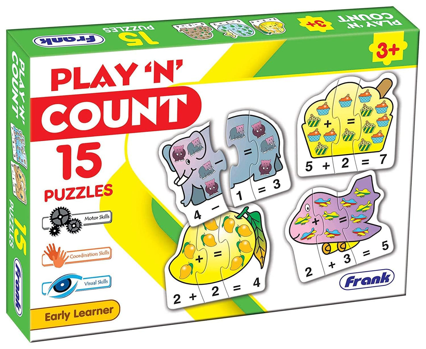 Frank Early Learner Educational Play N Count Jigsaw Puzzle (Age 3Y+)